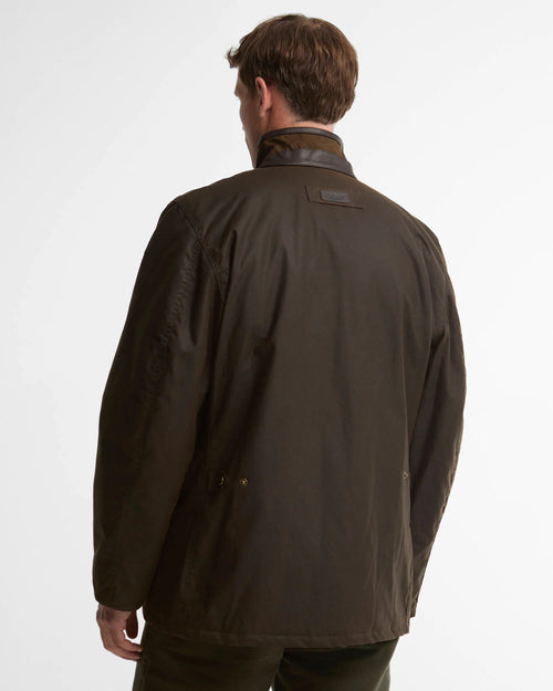 Barbour Crayton Wax Jacket - Olive