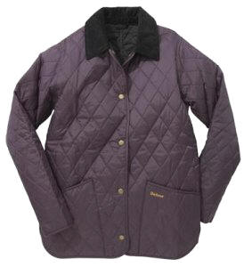 Barbour Jackets-Barbour Ladies Shaped Liddesdale Quilted Jacket- Grape