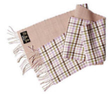 Barbour Reversible Merino Cashmere Scarf- Pink
