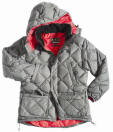 Barbour Down Explorer Jacket - Charcoal | Red
