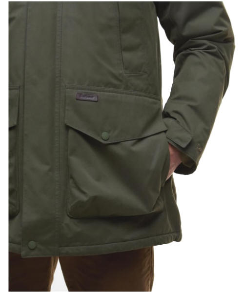 Men's Barbour Farlam Waterproof Jacket - Olive