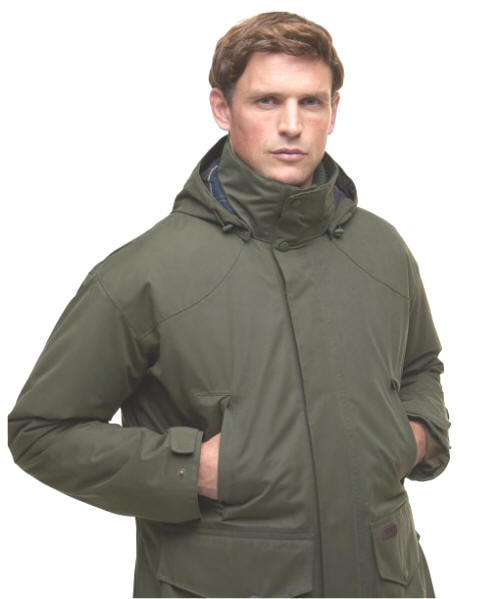 Men's Barbour Farlam Waterproof Jacket - Olive