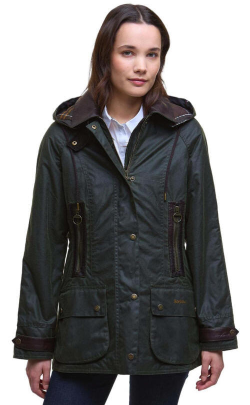 Women's Barbour Ivy Wax Jacket - Fern