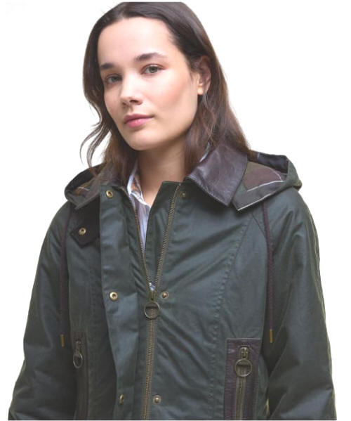 Women's Barbour Ivy Wax Jacket - Fern