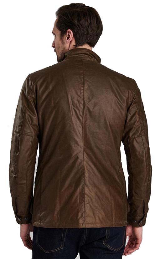 barbour trooper jacket rustic brown