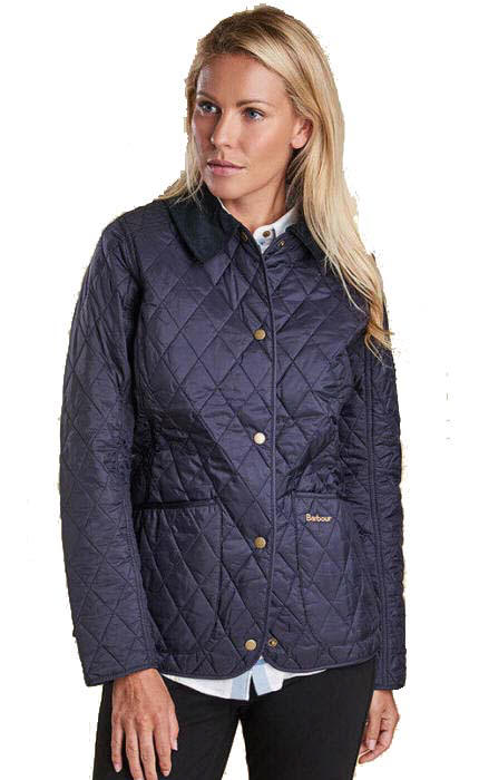 barbour navy quilted jacket ladies