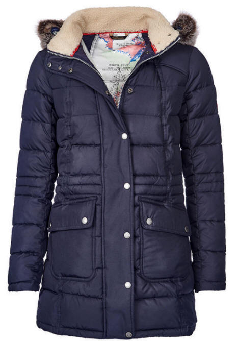 barbour landry baffle quilted jacket