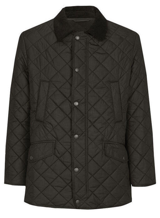 mens black quilted barbour jacket