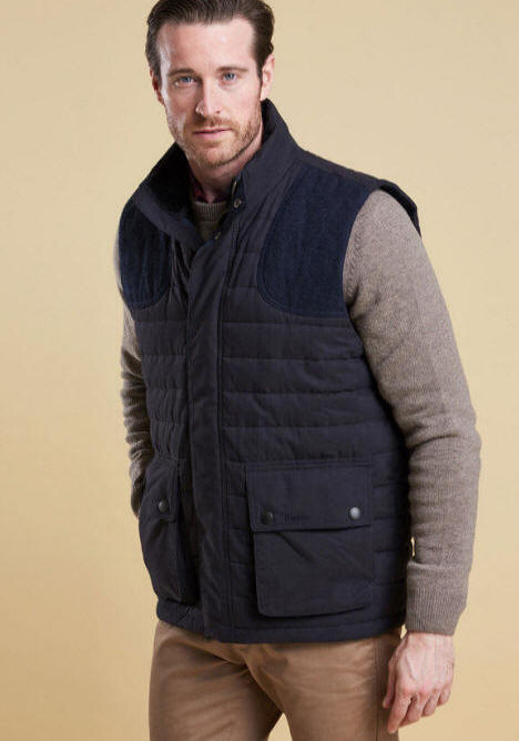 barbour quilted gilet mens