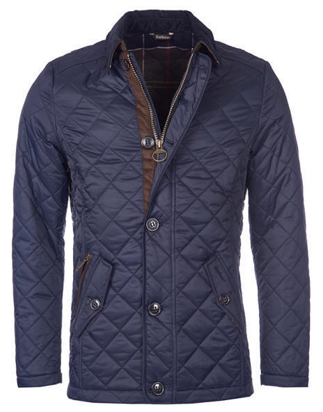 barbour quilted navy jacket
