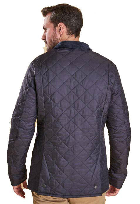 barbour mens navy quilted jacket