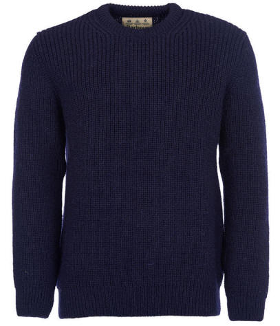 Barbour Mens New Tyne Crew Jumper Navy - MKN0789NY91 | Red Rae Town ...