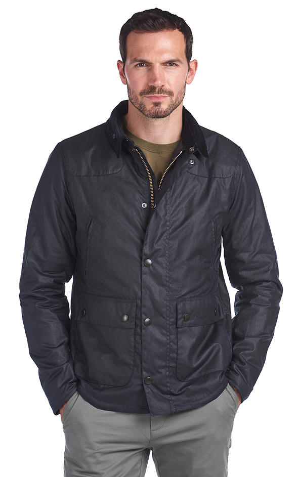 Barbour Mens Reelin Waxcotton Jacket Navy - MWX1106NY92 | Red Rae Town ...