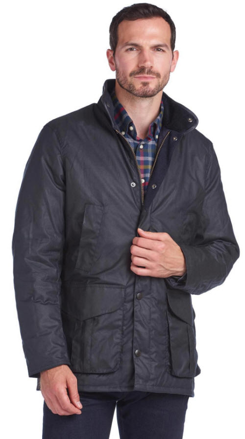 Barbour Hereford Wax Jacket Navy MWX1213NY92| Red Rae Town & Country
