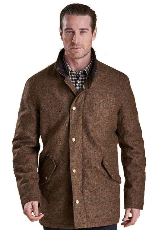 barbour wool jacket mens Brown online -
