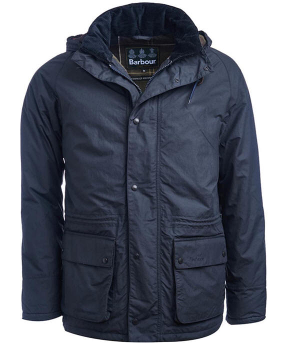 Barbour Mens Woodfold Waterproof Breathable Jacket Navy - MWB0579NY71 ...