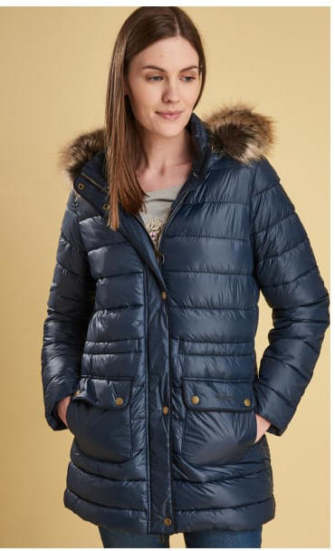 barbour womens padded coat