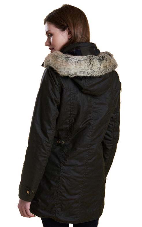 barbour coat with fur hood