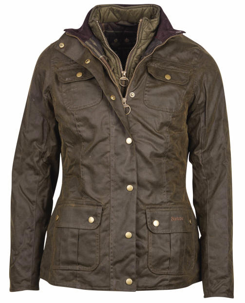 Barbour Womens Ashley Wax Jacket Olive 