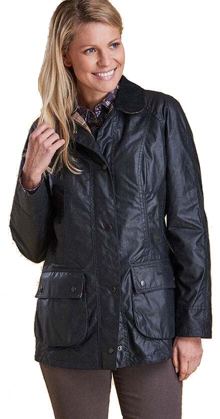 barbour beadnell wax jacket navy 