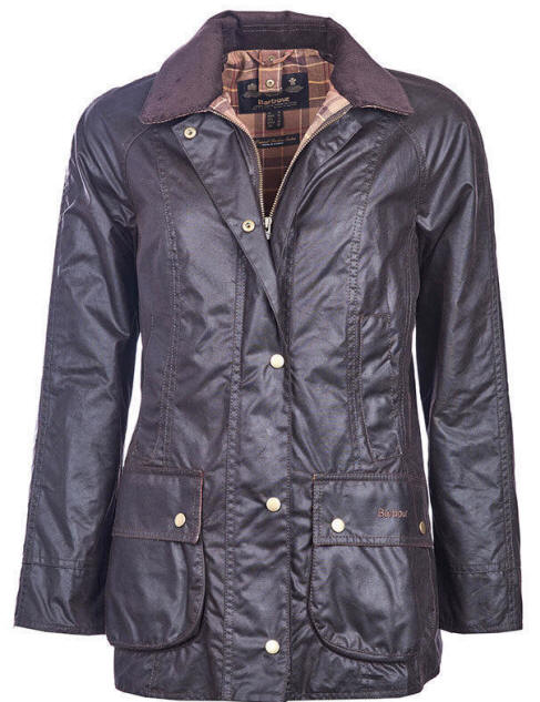 womens red barbour jacket