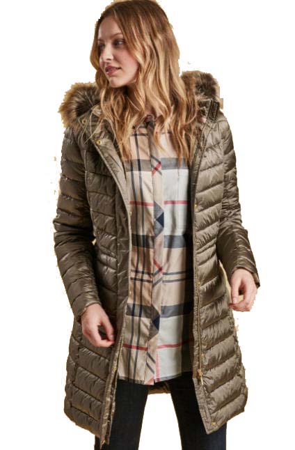 barbour womens quilted coat berneray