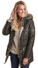 barbour jacket womens with hood