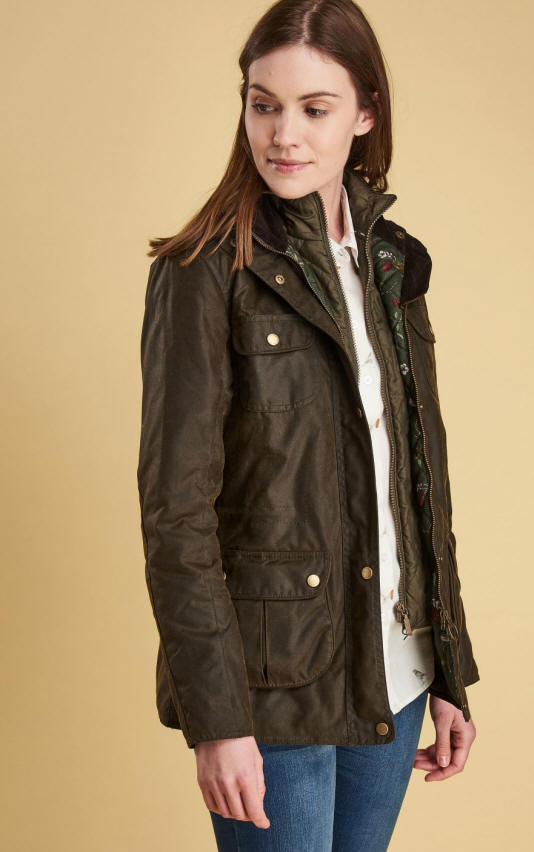 barbour womens wax jackets