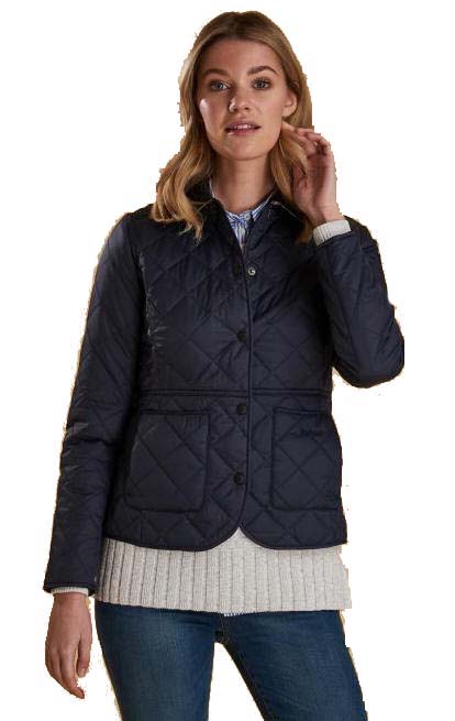 barbour navy quilted jacket womens