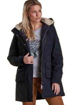 barbour womens hooded wax jacket