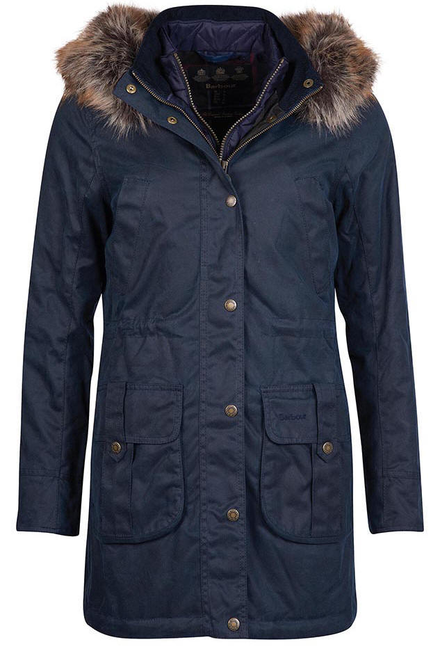 Barbour Womens Homeswood Wax Jacket Navy - LWX1077NY51 | Red Rae Town ...
