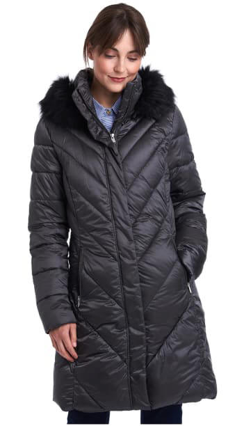 Barbour Womens Reesdale Quilted Coat Charcoal - MQU1098CH51 | Red Rae ...