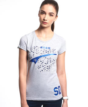 Superdry Silver Stacker Infill T-shirt