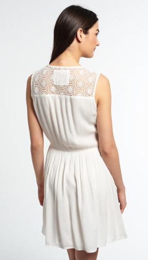 Superdry Sheer Lacy Sweep Dress