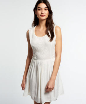 Superdry Sheer Lacy Sweep Dress