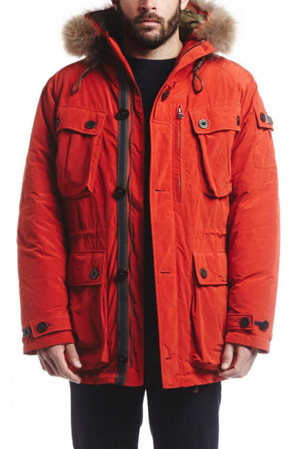 Aigle Mens Langdale Parka Jacket Red - Red Rae Town & Country