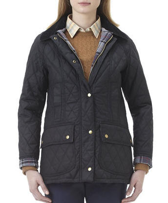 barbour quilted utility waxed jacket 