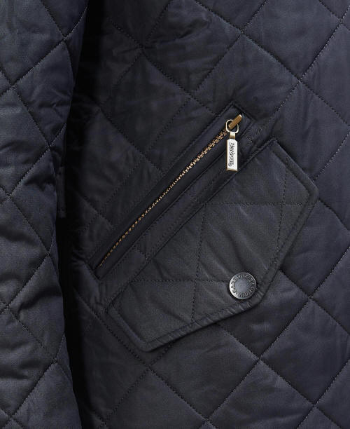 Barbour Long Powell Quilted Jacket
