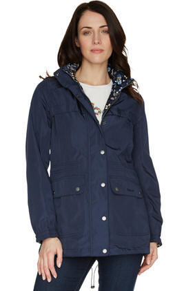 barbour navy jacket womens