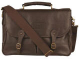 Barbour Leather Briefcase - Black