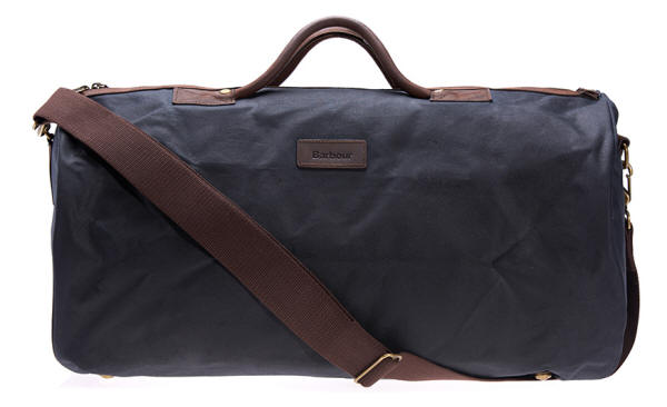 Barbour Wax Cotton Holdall Bag Navy 