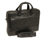 Tony Perotti Italian leather ladies document briefcase  - TP-9522G/BLK - Black 