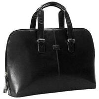 Tony Perotti Italian leather ladies laptop briefcase TP-8149Blk - Black